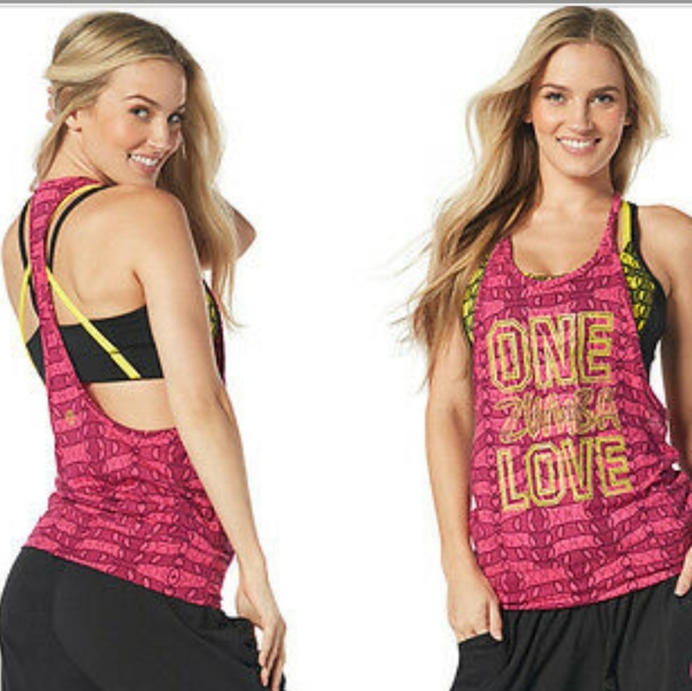 Zumba Open back tank top